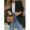 imagePRETTYGARDEN 2025 Blazers for Women Business Casual Long Sleeve Lapel Open Front Suit Jacket Work Blazer with PocketsBlack