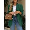 imagePRETTYGARDEN 2025 Blazers for Women Business Casual Long Sleeve Lapel Open Front Suit Jacket Work Blazer with PocketsDark Green