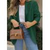 imagePRETTYGARDEN 2025 Blazers for Women Business Casual Long Sleeve Lapel Open Front Suit Jacket Work Blazer with PocketsDark Green