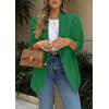 imagePRETTYGARDEN 2025 Blazers for Women Business Casual Long Sleeve Lapel Open Front Suit Jacket Work Blazer with PocketsGreen
