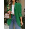 imagePRETTYGARDEN 2025 Blazers for Women Business Casual Long Sleeve Lapel Open Front Suit Jacket Work Blazer with PocketsGreen