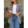 imagePRETTYGARDEN 2025 Blazers for Women Business Casual Long Sleeve Lapel Open Front Suit Jacket Work Blazer with PocketsGrey
