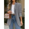 imagePRETTYGARDEN 2025 Blazers for Women Business Casual Long Sleeve Lapel Open Front Suit Jacket Work Blazer with PocketsGrey