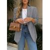 imagePRETTYGARDEN 2025 Blazers for Women Business Casual Long Sleeve Lapel Open Front Suit Jacket Work Blazer with PocketsGrey