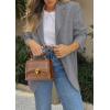 imagePRETTYGARDEN 2025 Blazers for Women Business Casual Long Sleeve Lapel Open Front Suit Jacket Work Blazer with PocketsGrey