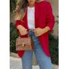 imagePRETTYGARDEN 2025 Blazers for Women Business Casual Long Sleeve Lapel Open Front Suit Jacket Work Blazer with PocketsRed