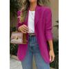 imagePRETTYGARDEN 2025 Blazers for Women Business Casual Long Sleeve Lapel Open Front Suit Jacket Work Blazer with PocketsRose Pink