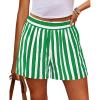 Striped White Green
