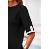 imagePRETTYGARDEN Two Piece Sets for Women 2025 Summer Spring Casual Sweater Knit Lounge Travel Matching Outfits ClothingBlack