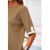 imagePRETTYGARDEN Two Piece Sets for Women 2025 Summer Spring Casual Sweater Knit Lounge Travel Matching Outfits ClothingKhaki