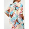 imagePRETTYGARDEN Womens 2 Piece Beach Vacation Outfit 2025 Casual Summer Floral Button Down Shirt Wide Leg Pants Matching SetsFloral White Multicolored