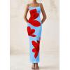 imagePRETTYGARDEN Womens Floral Maxi Dresses Summer 2025 Sexy Spaghetti Strap Slip Party Long Bodycon Mesh DressLight Blue