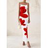 imagePRETTYGARDEN Womens Floral Maxi Dresses Summer 2025 Sexy Spaghetti Strap Slip Party Long Bodycon Mesh DressWhite