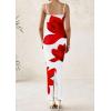 imagePRETTYGARDEN Womens Floral Maxi Dresses Summer 2025 Sexy Spaghetti Strap Slip Party Long Bodycon Mesh DressWhite