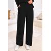 imagePRETTYGARDEN Womens Winter Two Piece Matching Sweater Lounge Sets Knit Long Sleeve Pullover Tops Wide Leg Pants TracksuitsBlack