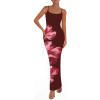 Floral Wine Red