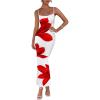 imagePRETTYGARDEN Womens Floral Maxi Dresses Summer 2025 Sexy Spaghetti Strap Slip Party Long Bodycon Mesh DressWhite