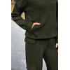 imagePRETTYGARDEN Womens 2 Piece Lounge Sets 2025 Fall Knitted Hoodie Pullover Tops Cargo Pants Matching Outfits TracksuitsArmy Green