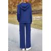 imagePRETTYGARDEN Womens 2 Piece Lounge Sets 2025 Fall Knitted Hoodie Pullover Tops Cargo Pants Matching Outfits TracksuitsRoyal Blue