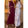 imagePRETTYGARDEN Womens 2 Piece Outfits 2025 Summer Casual Sleeveless Mock Neck Crop Tops Wide Leg Pants SetWine Red