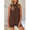 imagePRETTYGARDEN 2 Piece Sets for Women 2025 Summer Matching Lounge Shorts Set Resort Airport Travel Loungewear Outfits ClothingLight Coffee