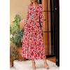 imagePRETTYGARDEN Womens Floral Maxi Dress 2025 Spring Long Sleeve V Neck Casual A Line Long Flowy Boho Party DressesFloral Orange Pink Red