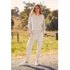 imagePRETTYGARDEN Womens Spring Fall Fashion Outfits 2 Piece Sweatsuit Long Sleeve Pullover Long Pants Ribbed Matching Lounge SetApricot