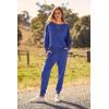 imagePRETTYGARDEN Womens Spring Fall Fashion Outfits 2 Piece Sweatsuit Long Sleeve Pullover Long Pants Ribbed Matching Lounge SetBlue