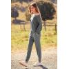 imagePRETTYGARDEN Womens Spring Fall Fashion Outfits 2 Piece Sweatsuit Long Sleeve Pullover Long Pants Ribbed Matching Lounge SetGrey