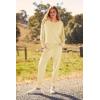 imagePRETTYGARDEN Womens Spring Fall Fashion Outfits 2 Piece Sweatsuit Long Sleeve Pullover Long Pants Ribbed Matching Lounge SetLight Khaki