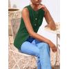 imagePRETTYGARDEN Womens Sweater Vest Button Down Summer Tank Tops 2025 Sleeveless Knit Vests Fashion Business Casual OutfitsGreen