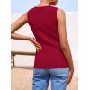imagePRETTYGARDEN Womens Sweater Vest Button Down Summer Tank Tops 2025 Sleeveless Knit Vests Fashion Business Casual OutfitsWine Red