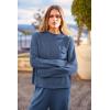 imagePRETTYGARDEN Womens Winter 2 Piece Sweater Set Casual Pullover Top High Waisted Sweatpants Tracksuit Lounge OutfitsDark Blue