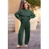 imagePRETTYGARDEN Womens Winter 2 Piece Sweater Set Casual Pullover Top High Waisted Sweatpants Tracksuit Lounge OutfitsDark Green