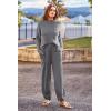 imagePRETTYGARDEN Womens Winter 2 Piece Sweater Set Casual Pullover Top High Waisted Sweatpants Tracksuit Lounge OutfitsDark Grey