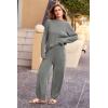 imagePRETTYGARDEN Womens Winter 2 Piece Sweater Set Casual Pullover Top High Waisted Sweatpants Tracksuit Lounge OutfitsLight Grey