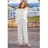 imagePRETTYGARDEN Womens Winter 2 Piece Sweater Set Casual Pullover Top High Waisted Sweatpants Tracksuit Lounge OutfitsWhite