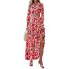 Floral Orange Pink Red