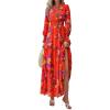 Floral Orange Purple
