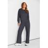 imagePRETTYGARDEN Womens 2 Piece Outfits 2025 Winter Long Sleeve Pullover Tops And Long Pants Lounge Sets TracksuitDark Grey