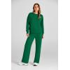 imagePRETTYGARDEN Womens 2 Piece Outfits 2025 Winter Long Sleeve Pullover Tops And Long Pants Lounge Sets TracksuitGreen
