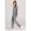 imagePRETTYGARDEN Womens 2 Piece Outfits 2025 Winter Long Sleeve Pullover Tops And Long Pants Lounge Sets TracksuitGrey