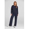 imagePRETTYGARDEN Womens 2 Piece Outfits 2025 Winter Long Sleeve Pullover Tops And Long Pants Lounge Sets TracksuitNavy