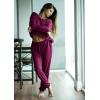 imagePRETTYGARDEN Womens Spring Fall 2 Piece Lounge Outfit Long Sleeve Crewneck Pullover Tops High Waisted Pants Set TracksuitPurple