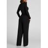 imagePRETTYGARDEN Womens Spring Fall Two Piece Outfits Tracksuits Long Sleeve Crop Tee Shirts Wide Leg Pants Matching Lounge SetsBlack