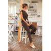 imagePRETTYGARDEN Womens Two Piece Tracksuit Casual Summer V Neck Short Sleeve Tops Drawstring Jogger Pants Lounge Outfit SetsBrown
