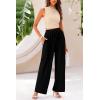 imagePRETTYGARDEN 2 Piece Sets for Women Summer Casual 2025 Spring Sleeveless Tank Ribbed Travel Vacation Lounge Wear OutfitsApricot Black