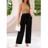imagePRETTYGARDEN 2 Piece Sets for Women Summer Casual 2025 Spring Sleeveless Tank Ribbed Travel Vacation Lounge Wear OutfitsCamel Black