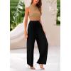 imagePRETTYGARDEN 2 Piece Sets for Women Summer Casual 2025 Spring Sleeveless Tank Ribbed Travel Vacation Lounge Wear OutfitsCamel Black