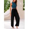 imagePRETTYGARDEN 2 Piece Sets for Women Summer Casual 2025 Spring Sleeveless Tank Ribbed Travel Vacation Lounge Wear OutfitsLake Blue Black